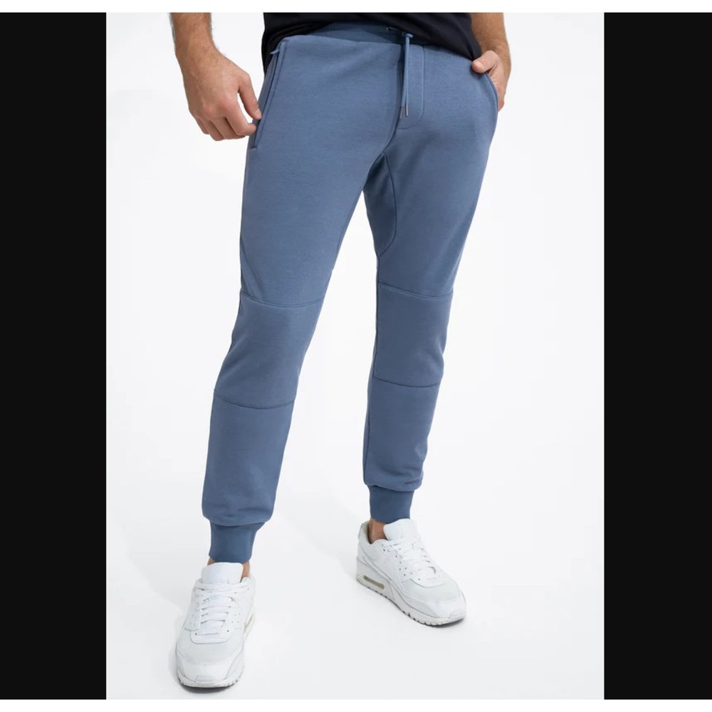 Swet Tailor NEW NWT Mens XL Light Blue‎ Fleece Jogger Pant Stretch Athletic